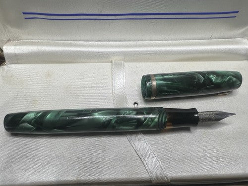 🔴 EVERSHARP Oxford Vintage-Hebelfüllfederhalter aus Zelluloid SCHREIBT '30 
