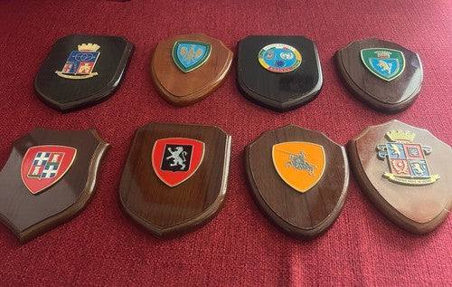 Crest Cheminots Brigade Alpina Sassari Mécanisé Régiment Lot 8 Pièces De 