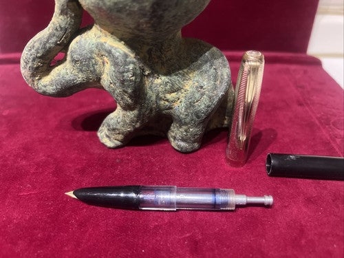 🔴 GIULIETTA fountain pen with internal piston, working, Italian vintage, 1970s 