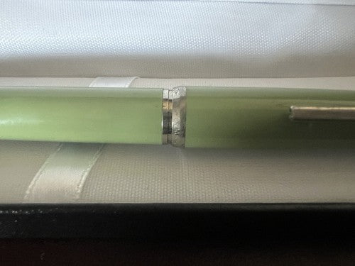 🔴 OMAS penna stilografica DS verde cartuccia pennino iridio scrive vintage 1970