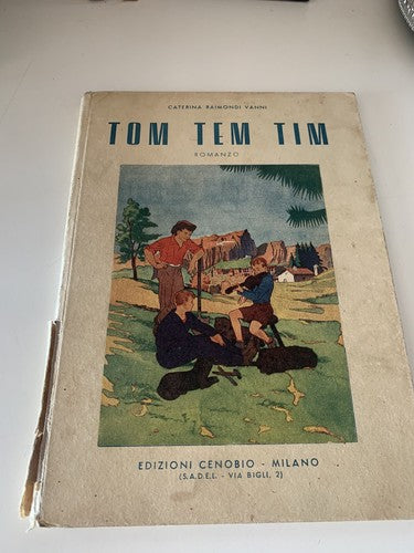 🔴 Book OM, TEM, TIM Raimondi Vanni Cenobio Milan Antique vintage novel 1945 