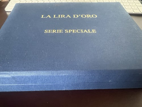 🔴 LA LIRA D'ORO scatola moneta con diamante astuccio custodia GARANZIA