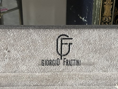 🔴 GIORGIO FRATTINI box scatola orologio floccata rigida grigia custodia