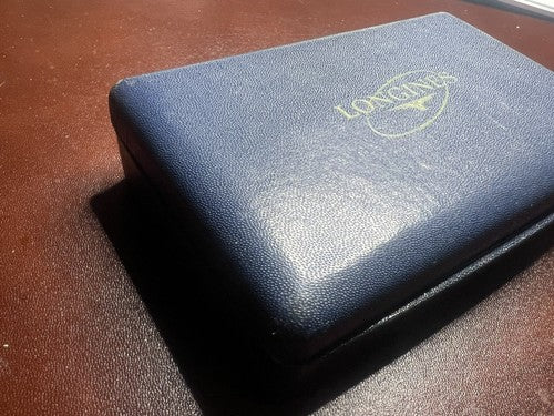 🔴 LONGINES Uhrenbox, Etui, Vintage 1950er Jahre 