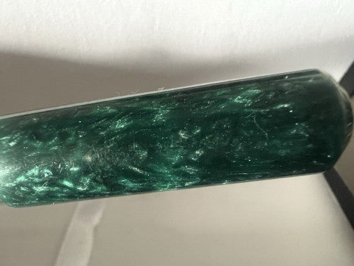 🔴 ROBERTA DI CAMERINO penna sfera ARGENTO 925 con particolari verde brillanti