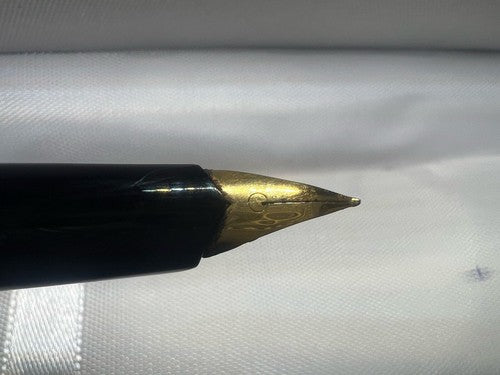 🔴 PELIKAN Mk10 penna stilografica pennino ORO pistone scrive cappuccio lesione