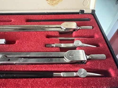 Atlas Compasses Design Technical Case Set Sg 43 Vintage