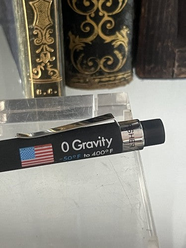 🔴 FISCHER Spacetec penna sfera nera meccanismo a pulsante scrive, vintage