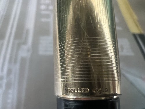 PEN CO Pluma Stilográfica 53 Punta De Diamante 14 kt GOLD Vintage Penco A 