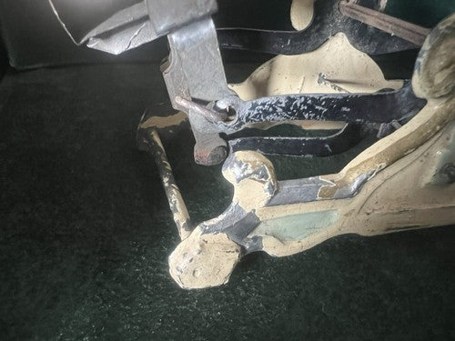 🔴 BILANCIA bilancino espositivo miniatura ghisa e smalti ULTRA RARA antica