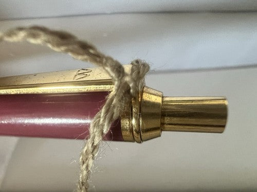 🔴 MONTEGRAPPA penna sfera lacca ROSA pulsante a scatto scrive vintage