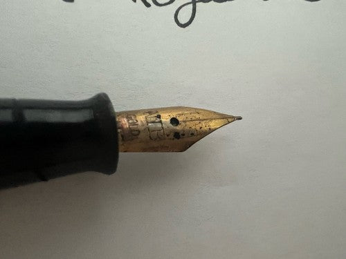 Étrangères Stylo-Plume Stylo à Plume Chrome Ciselé à Levier Vintage Du 1930