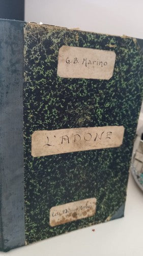Livre Adonis De Giambattista Marino Poème 1 Edition Florence Vintage 1922