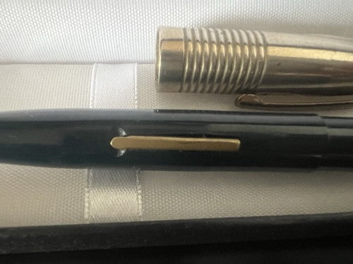 Liberty Stylo-Plume Stylo à Plume Levier Bleu Capuche Métal Écrit Vintage 1930