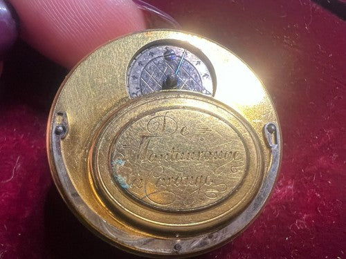 Bewegung GIRARD DE MONT ROUGE Französische Antike Taschenuhr Verga 1770 