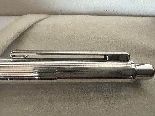 Settelaghi Stylo-Plume Sphère Argent 925 Massif Fenêtre Personnel Fort Poids 1