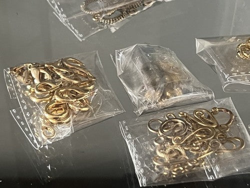 🔴 Chiusure collana moschettoni FERMAGLI lotto 71 pezzi anche vintage