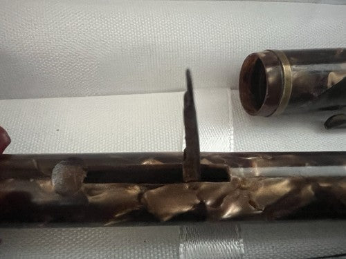 Penman Pen Fountain Pen Celluloid Hazel Lever Marking USA Vintage