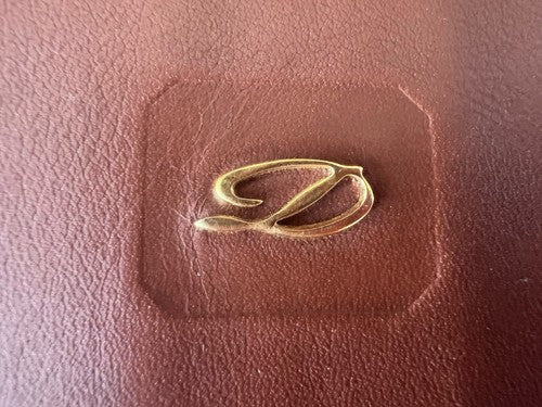 🔴 DUPONT portafoglio uomo pelle marrone porta banconote carte credito tascabile