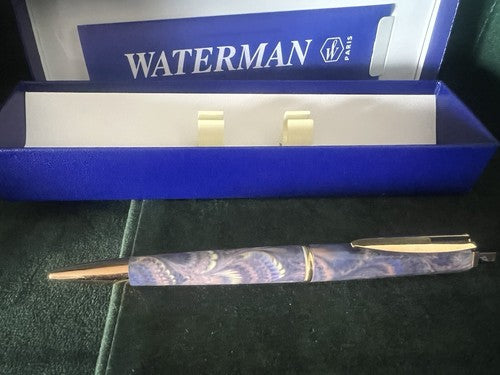 Waterman Pen Sphere Reflex Light Blue With Trimming Gold Marking Vintage