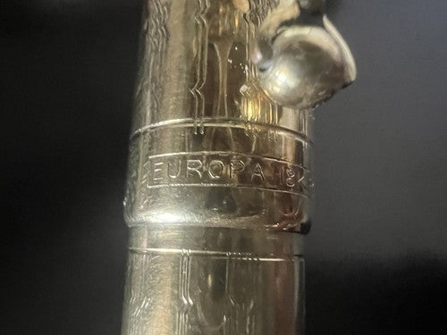 Europe Stylo-Plume Stylo à Plume Rétractable Or 14kT Fonctionne Vintage B