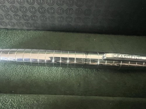 Ottaviani Stylo-Plume Sphère Roller Métal Chrome Nouvelle Trousse Et Garantie 