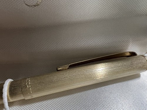 Columbus Stylo-Plume Sphère Plaqué Or Écrit Parfaitement Avec Boîte Vintage