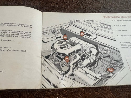 Chrysler Simca Horizon Booklet Car Use Maintenance Italian Original