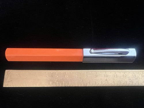 Faber Castell Stylo-Plume Sphère Orange Profils Contoured Trousse Rare Vintage