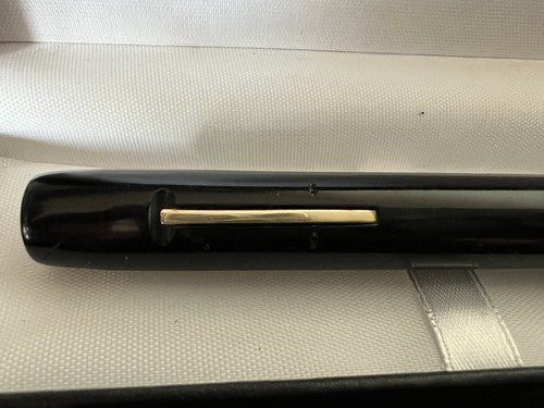 Red Sheaffer’s Vintage 1930s Black Celluloid Lever Fountain Pen Writes
