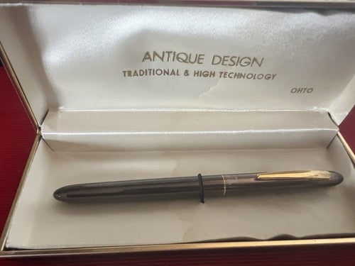 🔴 OHTO penna sfera roller lacca canna di fucile profili dorati scrive