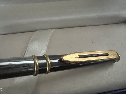 Waterman Pen Sphere Lacquer Laureat Mka Barrel Shotgun Chrome Gold