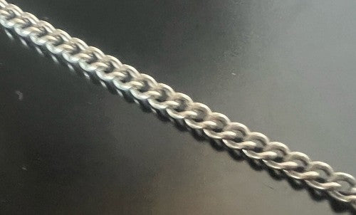 🔴 CATENA orologio tasca cromata con moschettone Lunghezza 29 cm VINTAGE