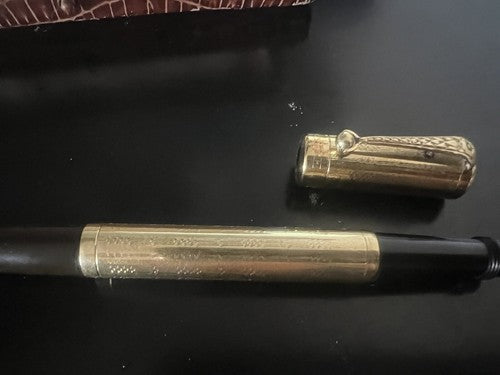 Europe Stylo-Plume Stylo à Plume Rétractable Or 14kT Fonctionne Vintage B