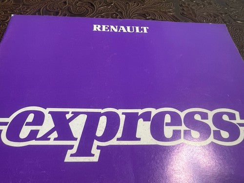 Renault Express Livret Voiture Utilisation et Entretien Italy Original Vintage