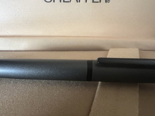 Sheaffer Pen Fountain Pen Lacquer Grey Barrel Shotgun Cartridge Pen (M)