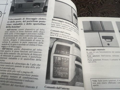 Renault Exace Broschüre zur Fahrzeugnutzung und -wartung in italienischer Originalfassung 