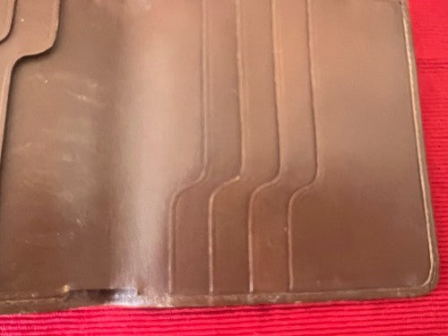 🔴 DUPONT portafoglio uomo pelle marrone porta banconote carte credito tascabile