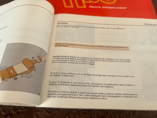 🔴 FIAT Uno Turbo ie ORIGINAL Oldtimer-Benutzer- und Wartungshandbuch 