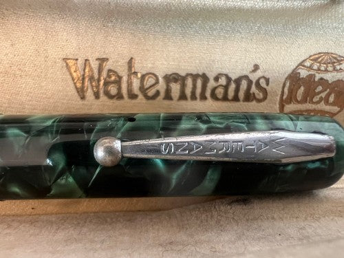 DE WATERMAN Stylo-Plume Stylo à Plume Levier Celluloid Ideal Or 14 KT Vintage