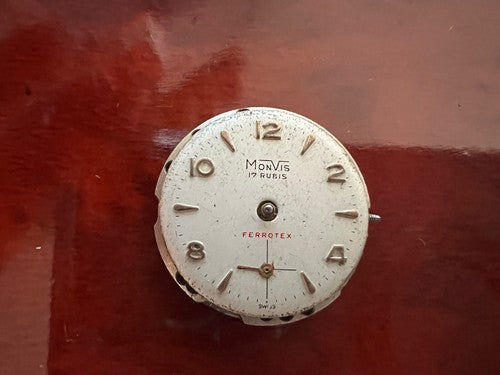🔴 MONVIS Movimento orologio donna manuale Ferrotex da revisionare-parti vintag