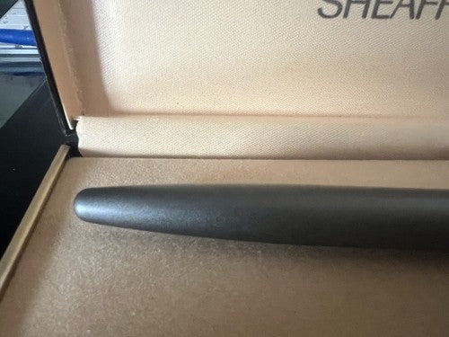 Sheaffer Pen Fountain Pen Lacquer Grey Barrel Shotgun Cartridge Pen (M)