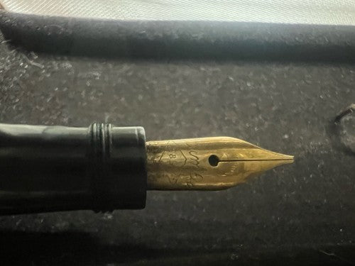 🔴 COLUMBUS penna stilografica retrattile pennino ORO 14KT funziona vintage