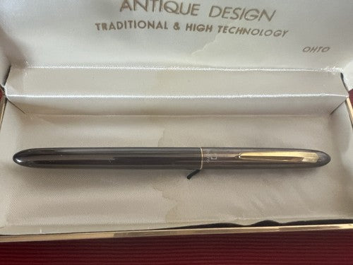 🔴 OHTO penna sfera roller lacca canna di fucile profili dorati scrive