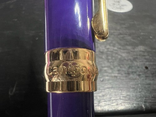 🔴 CAMPO MARZIO mini fountain pen purple lacquer Iridium Point writes 