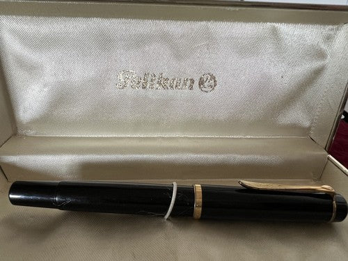 Pelikan M250 Stylo-Plume Stylo à Plume Noire Piston Encre Écrit Antique Boîte