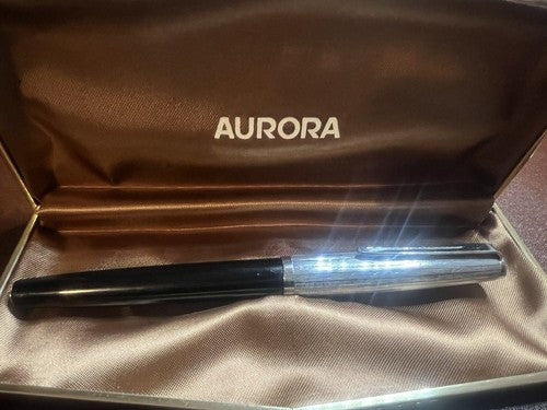 🔴 AURORA penna stilografica 888 P pennino ORO M scrive vintage 3215342