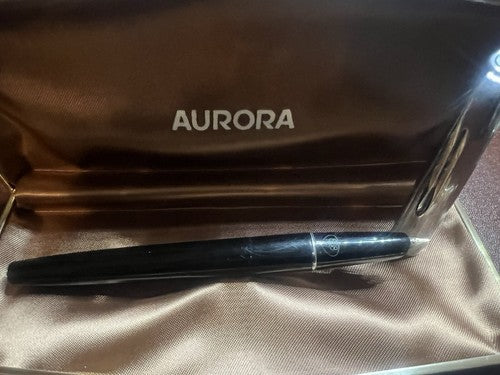 🔴 AURORA penna stilografica 888 P pennino ORO M scrive vintage 3215342