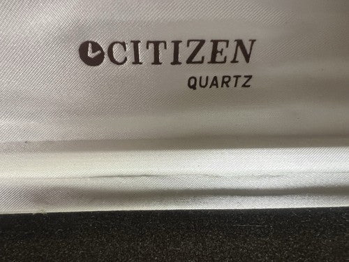 🔴 CITIZEN astuccio orologio al quarzo cofanetto custodia GARANZIA vintage 1995