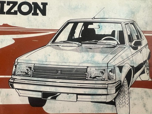 Chrysler Simca Horizon Booklet Car Use Maintenance Italian Original